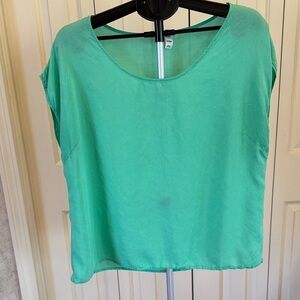 Old Navy Seafoam Green dolman Sleeve Scoop Neck Blouse